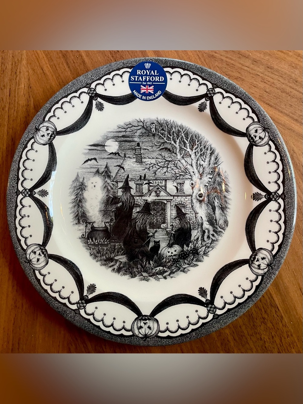 mult avail 8” Stafford Witches Coven Halloween Salad Side Dessert Plate